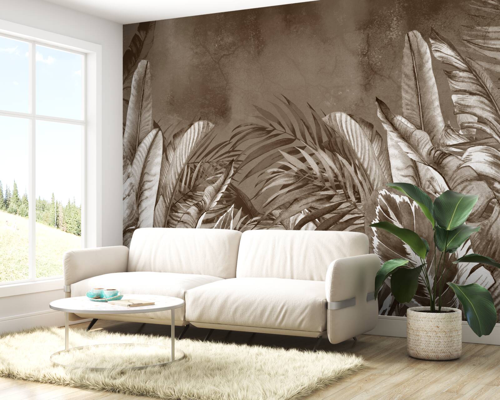 Фотошпалери тропічний ліс в очікуванні дощу