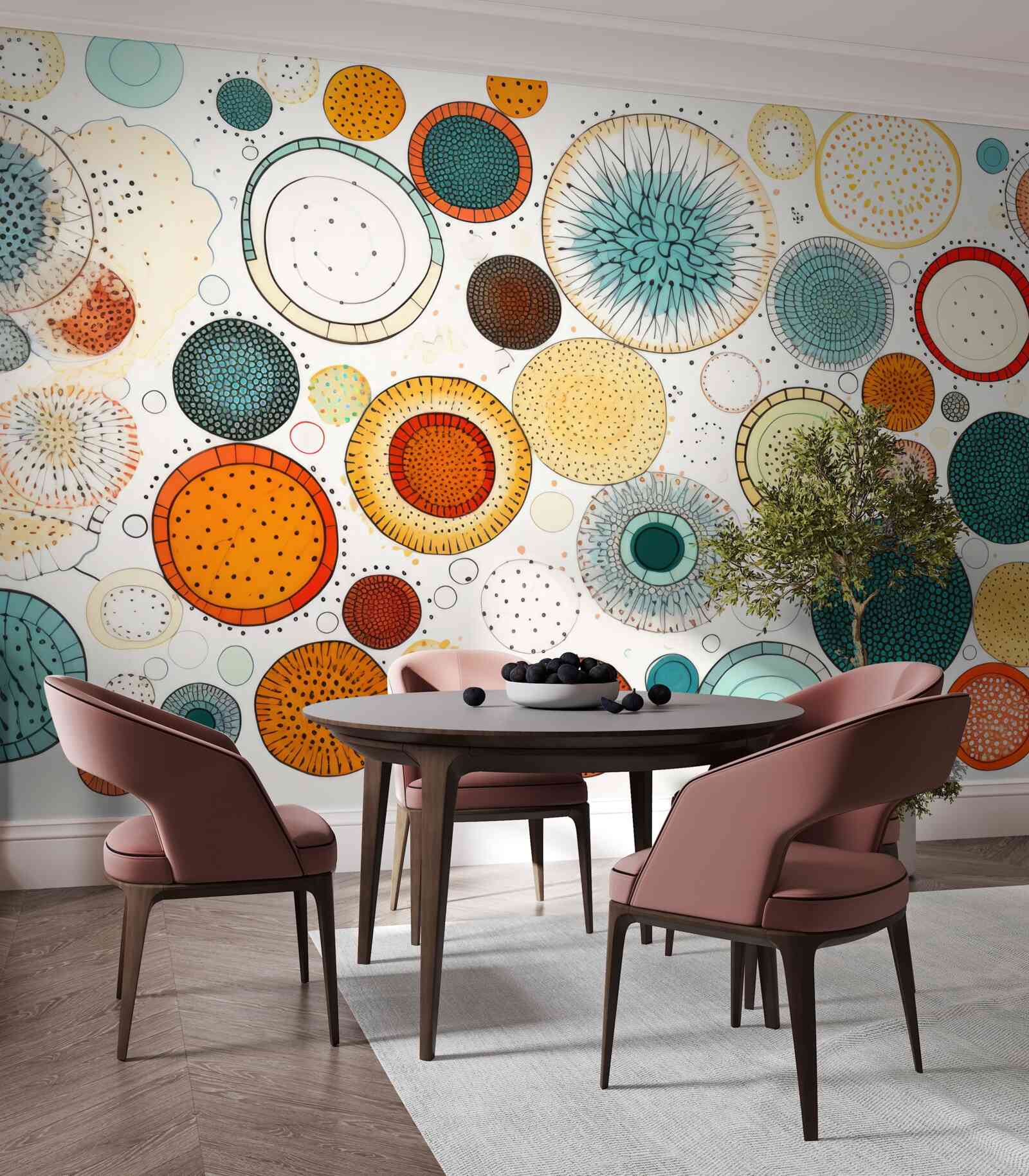 Фотошпалери гуртки та секції абстрактного стилю