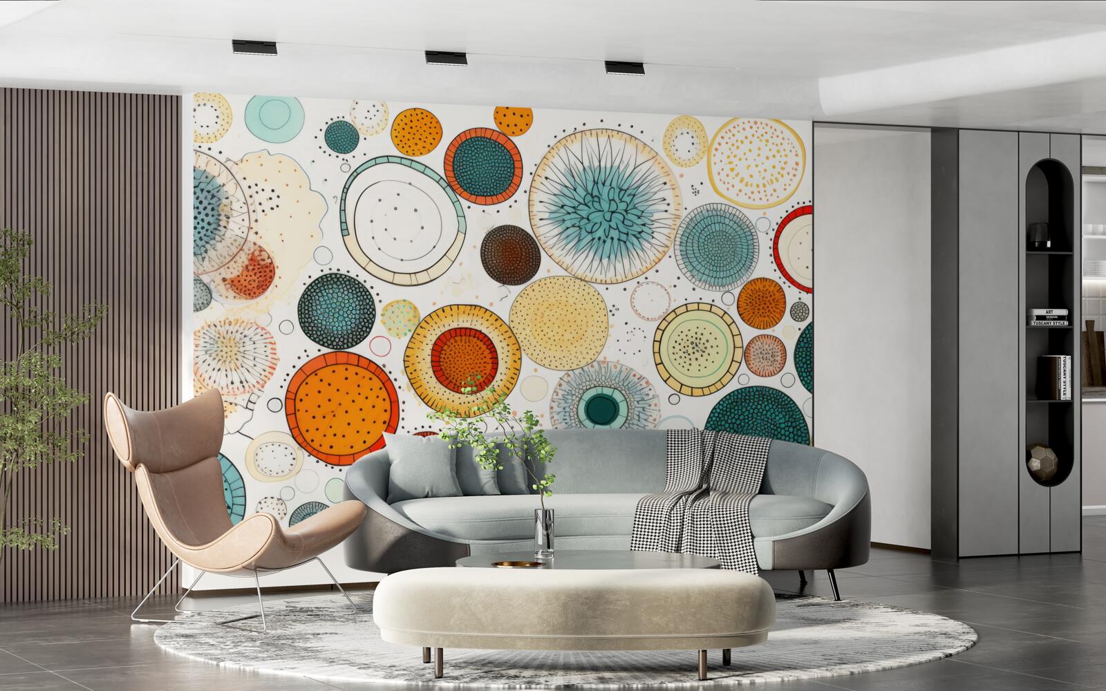 Фотошпалери гуртки та секції абстрактного стилю