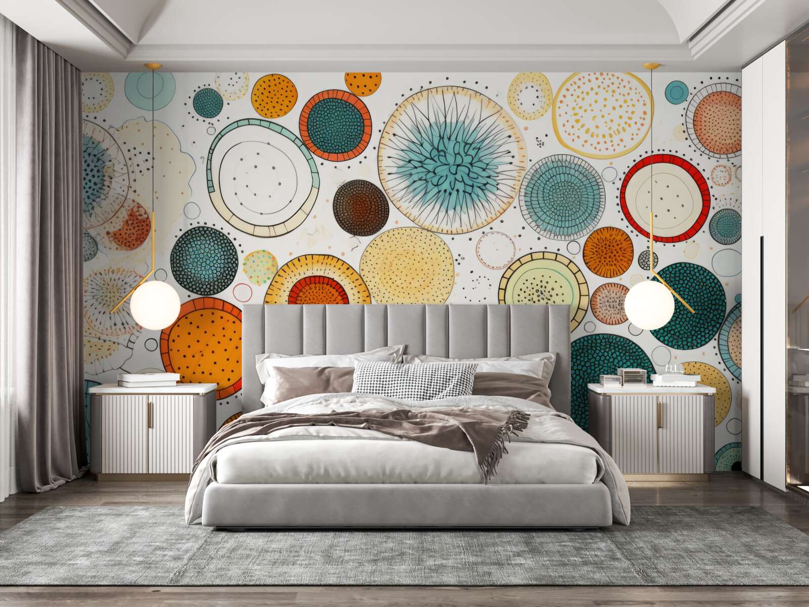 Фотошпалери гуртки та секції абстрактного стилю