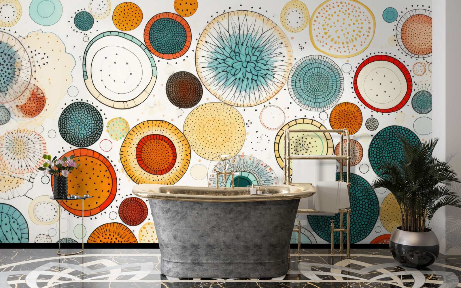 Фотошпалери гуртки та секції абстрактного стилю