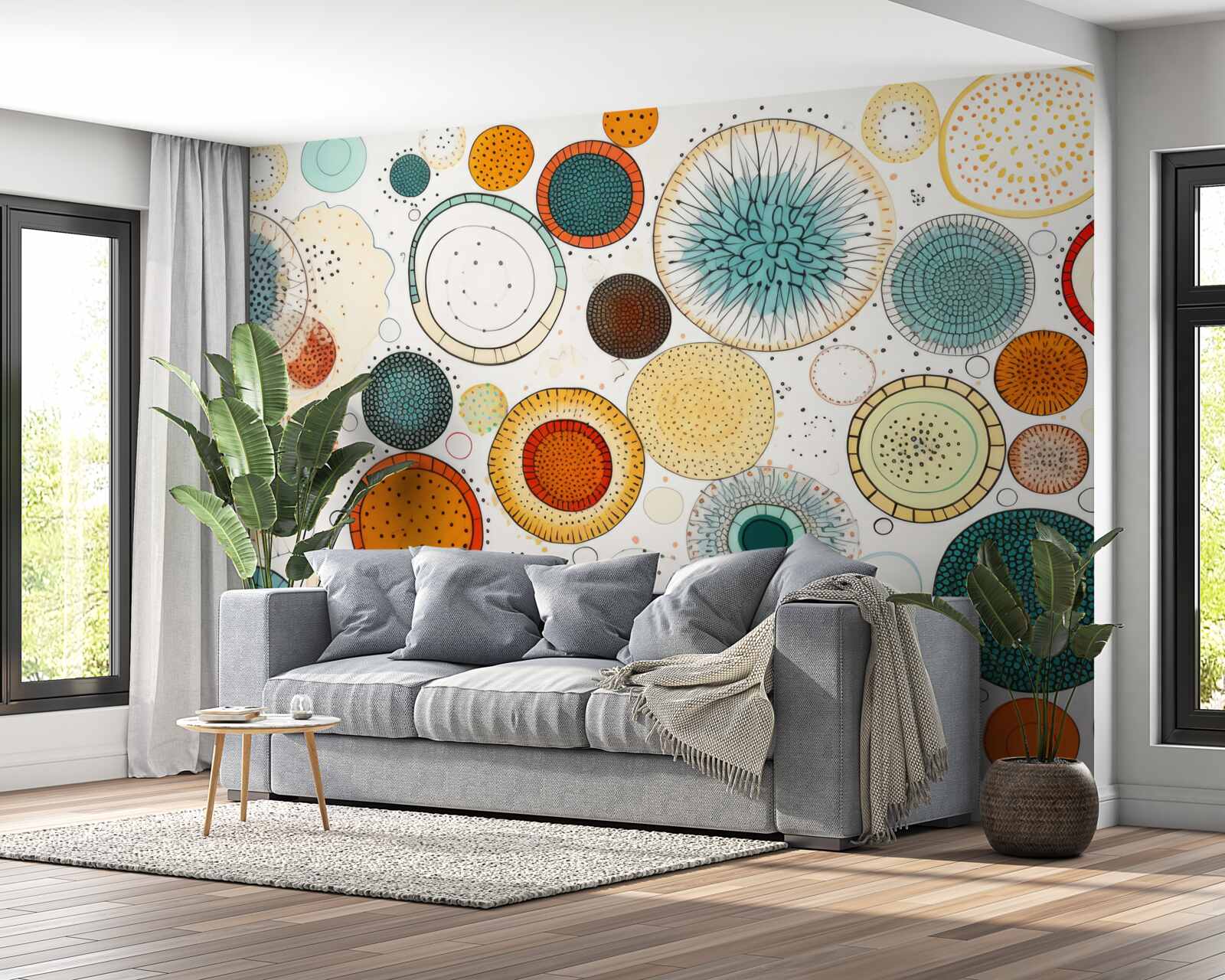 Фотошпалери гуртки та секції абстрактного стилю