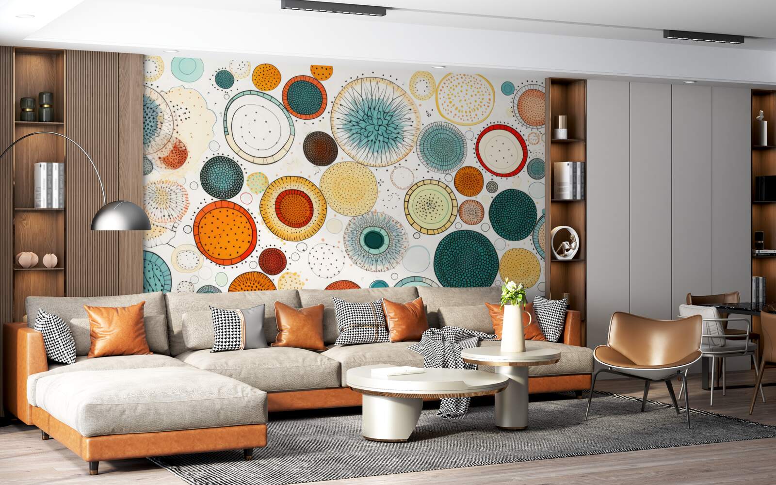 Фотошпалери гуртки та секції абстрактного стилю