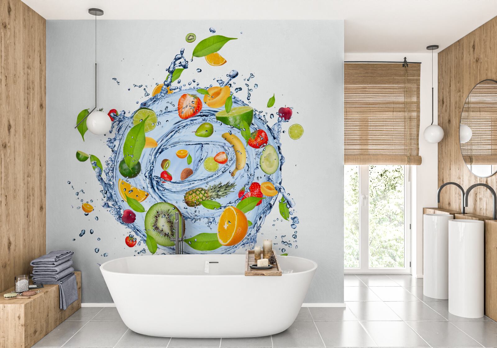 Фотошпалери свіжа фруктова суміш