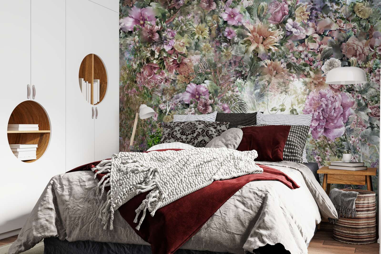 Фотошпалери густа зелень у саду