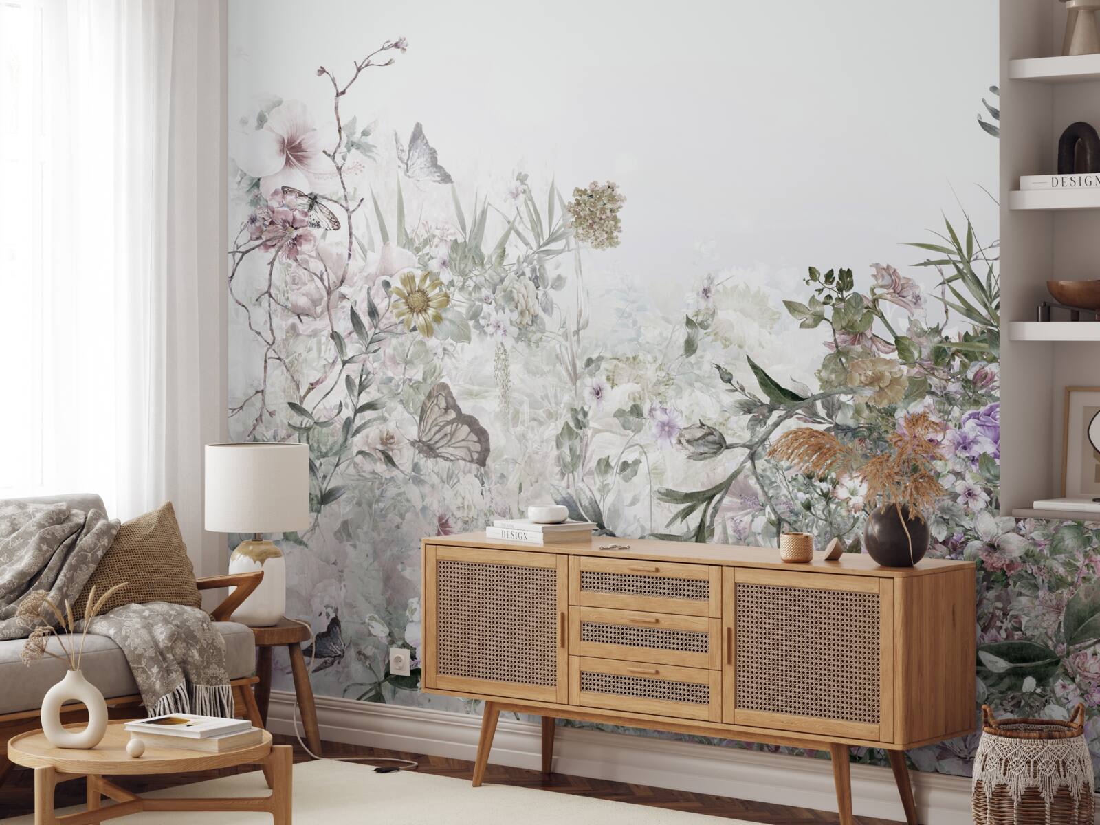 Фотошпалери літній сад біля будинку