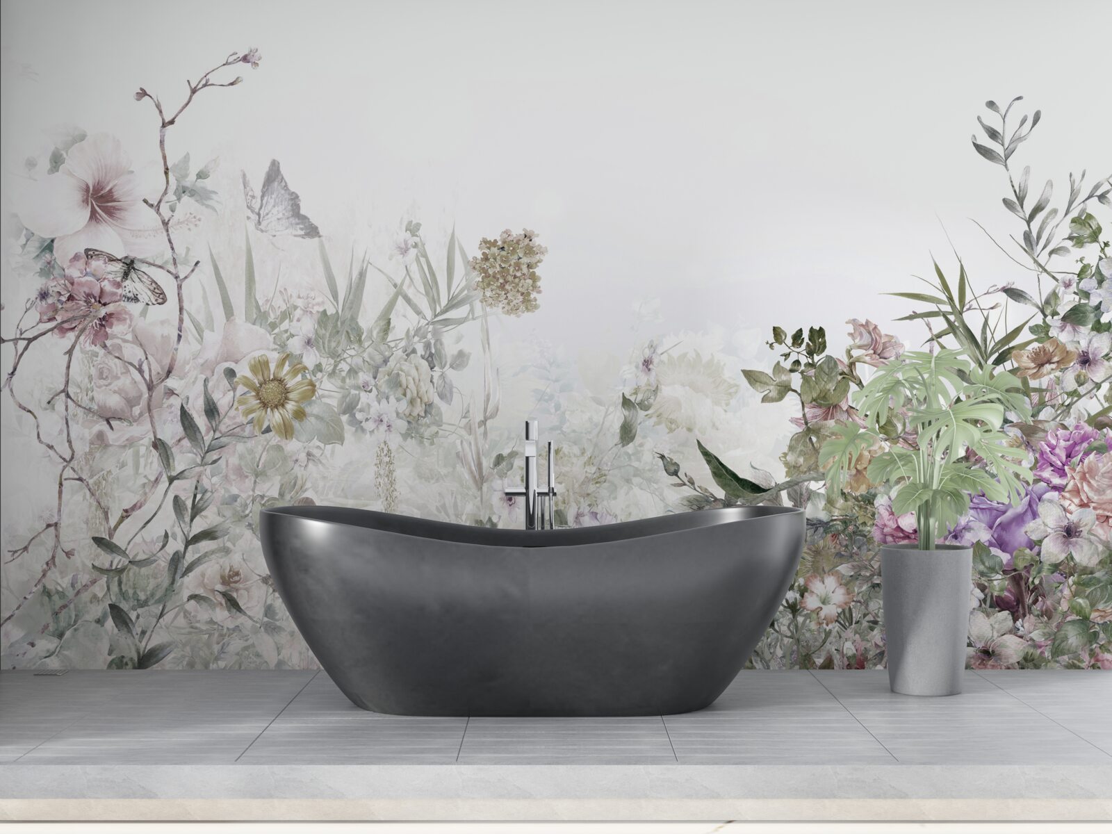 Фотошпалери літній сад біля будинку