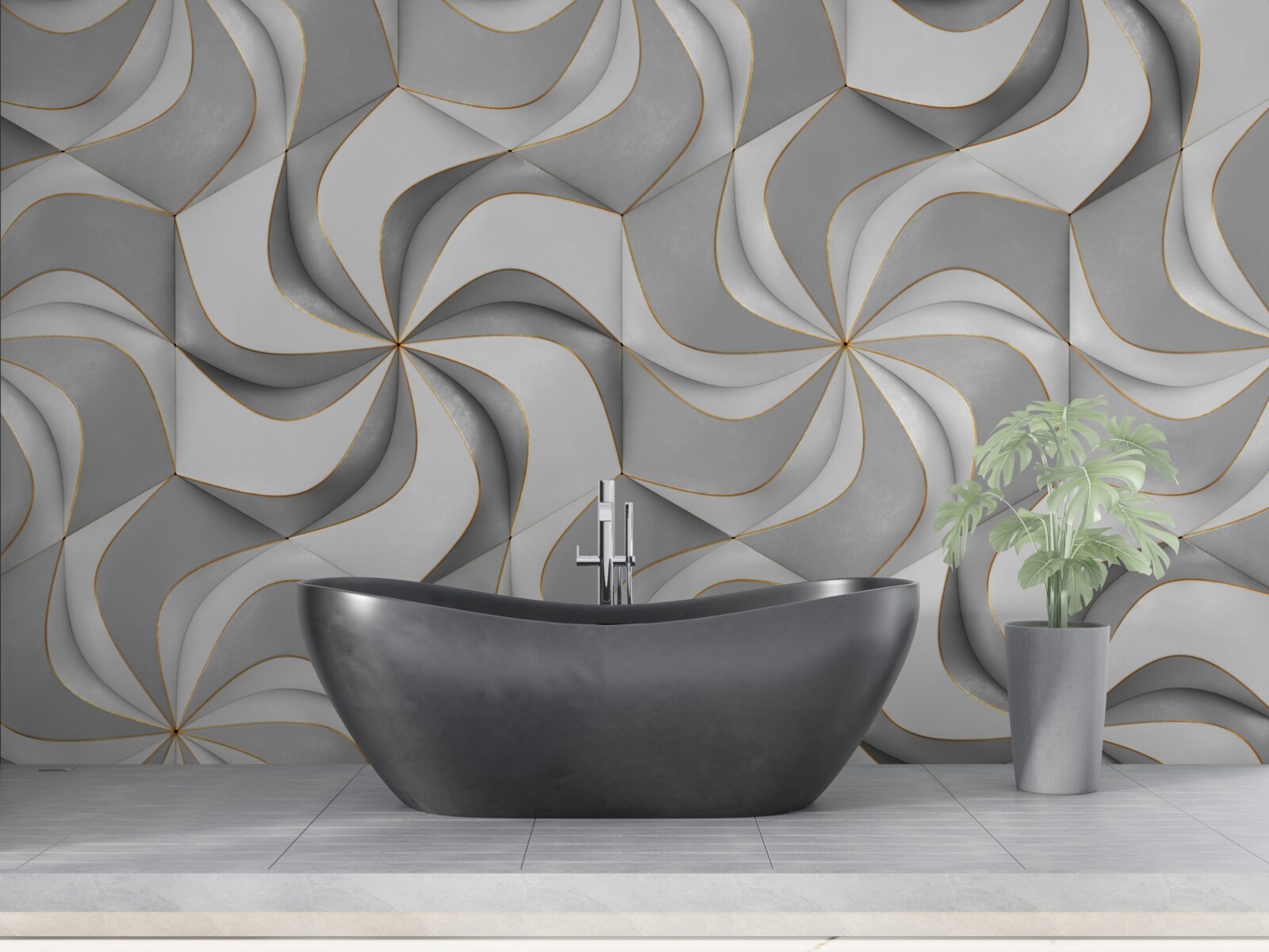 Фотошпалери крутяться сірі колеса