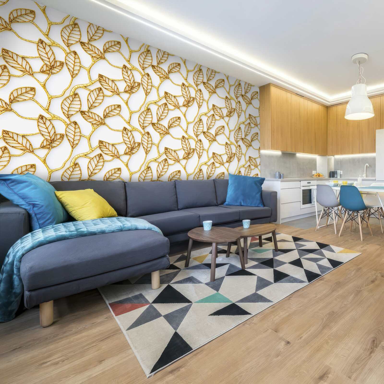 Фотошпалери текстура золотої фольги