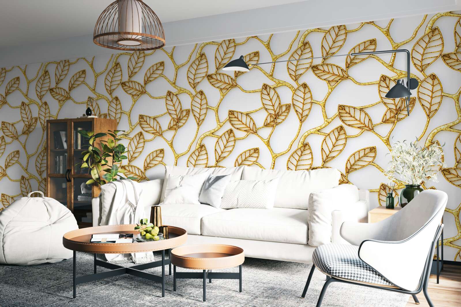 Фотошпалери текстура золотої фольги