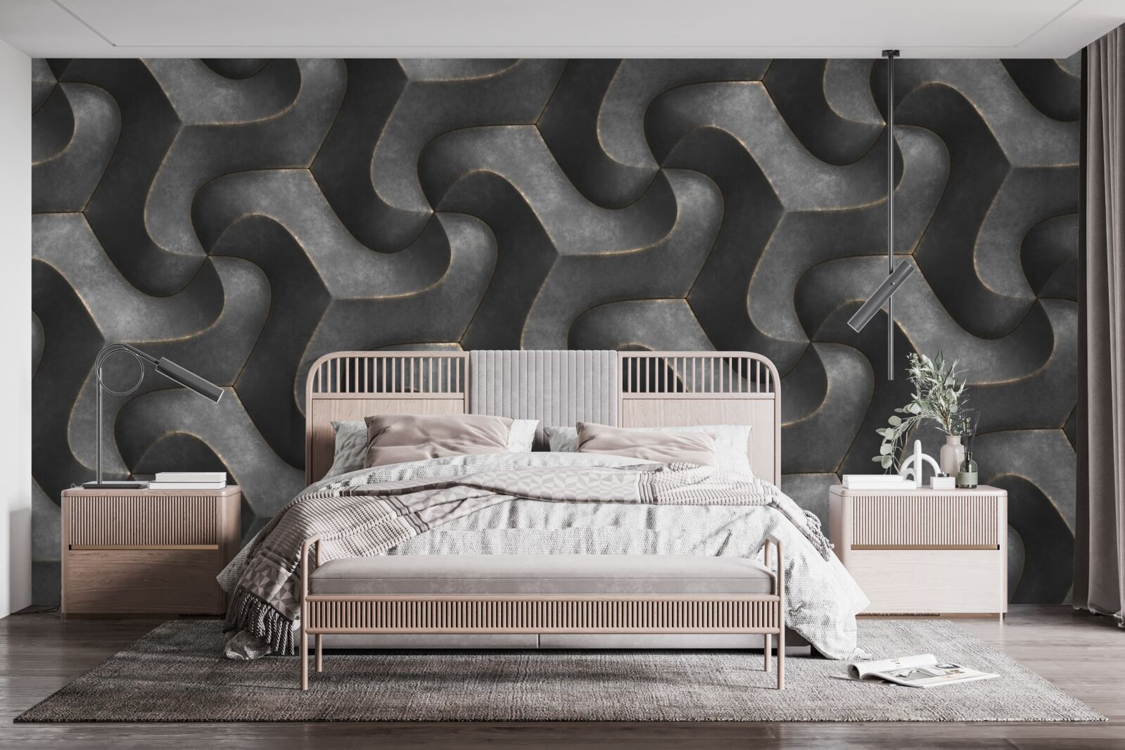 Фотошпалери просочена текстура деревини