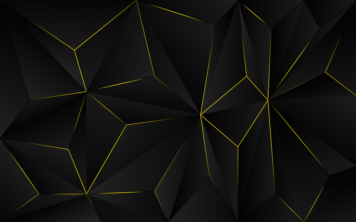 Фотошпалери темне тло з золотистими краями фігур