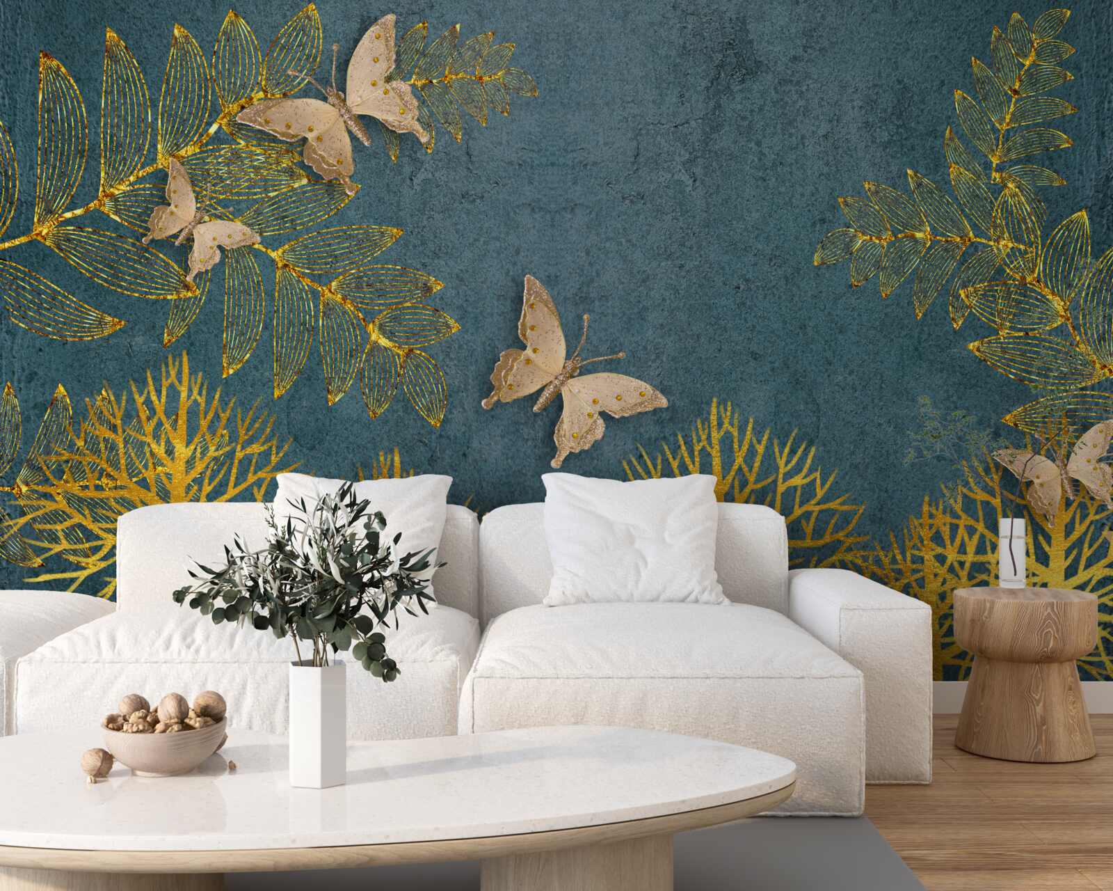 Фотошпалери ліс, повний золота і темряви