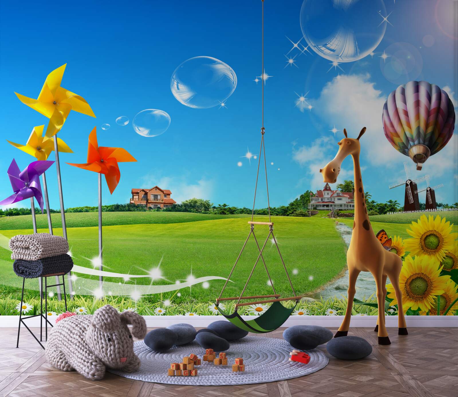 Фотошпалери в літній день стежка зеленіє