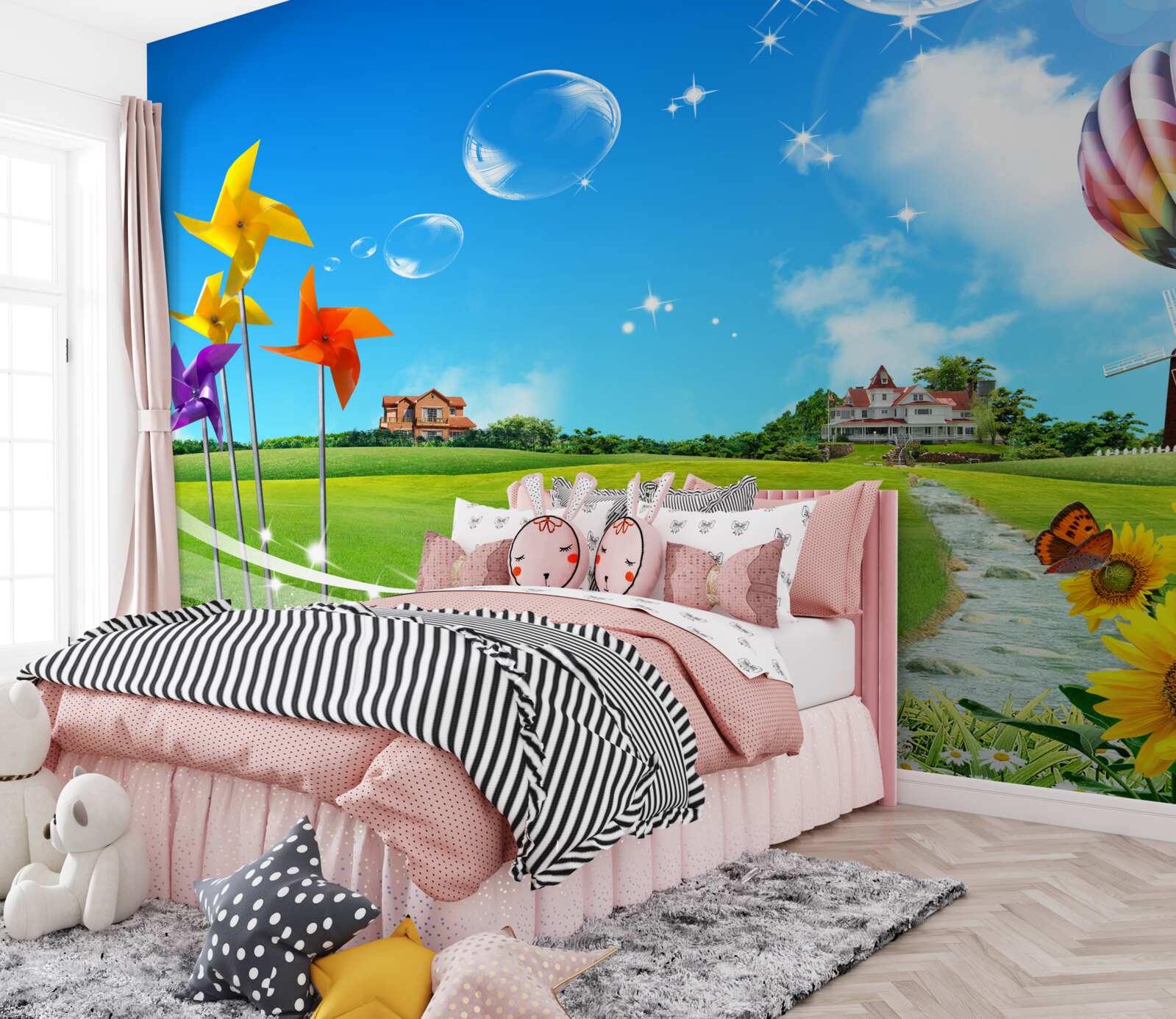 Фотошпалери в літній день стежка зеленіє