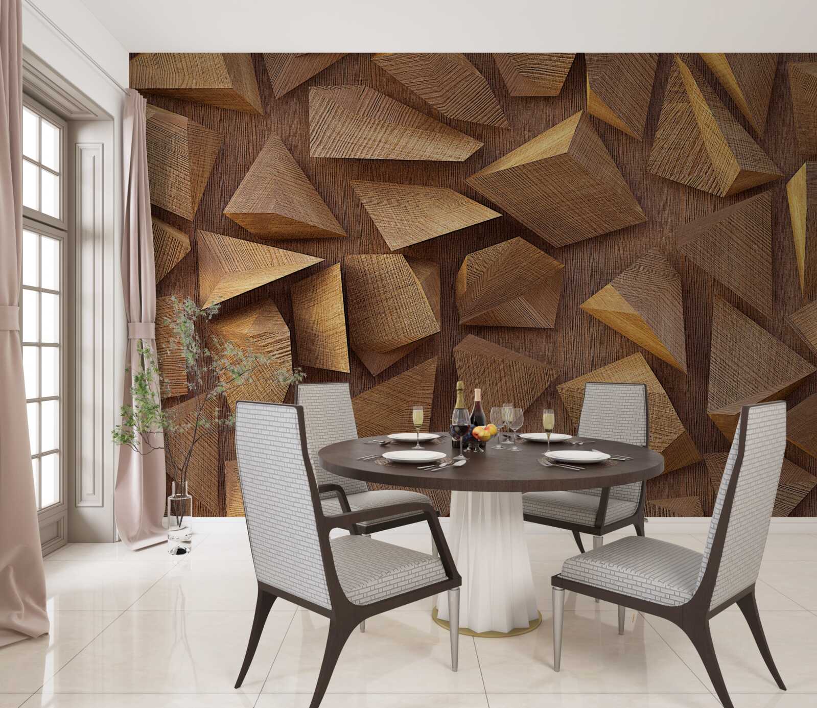 Фотошпалери різні шматки дерева