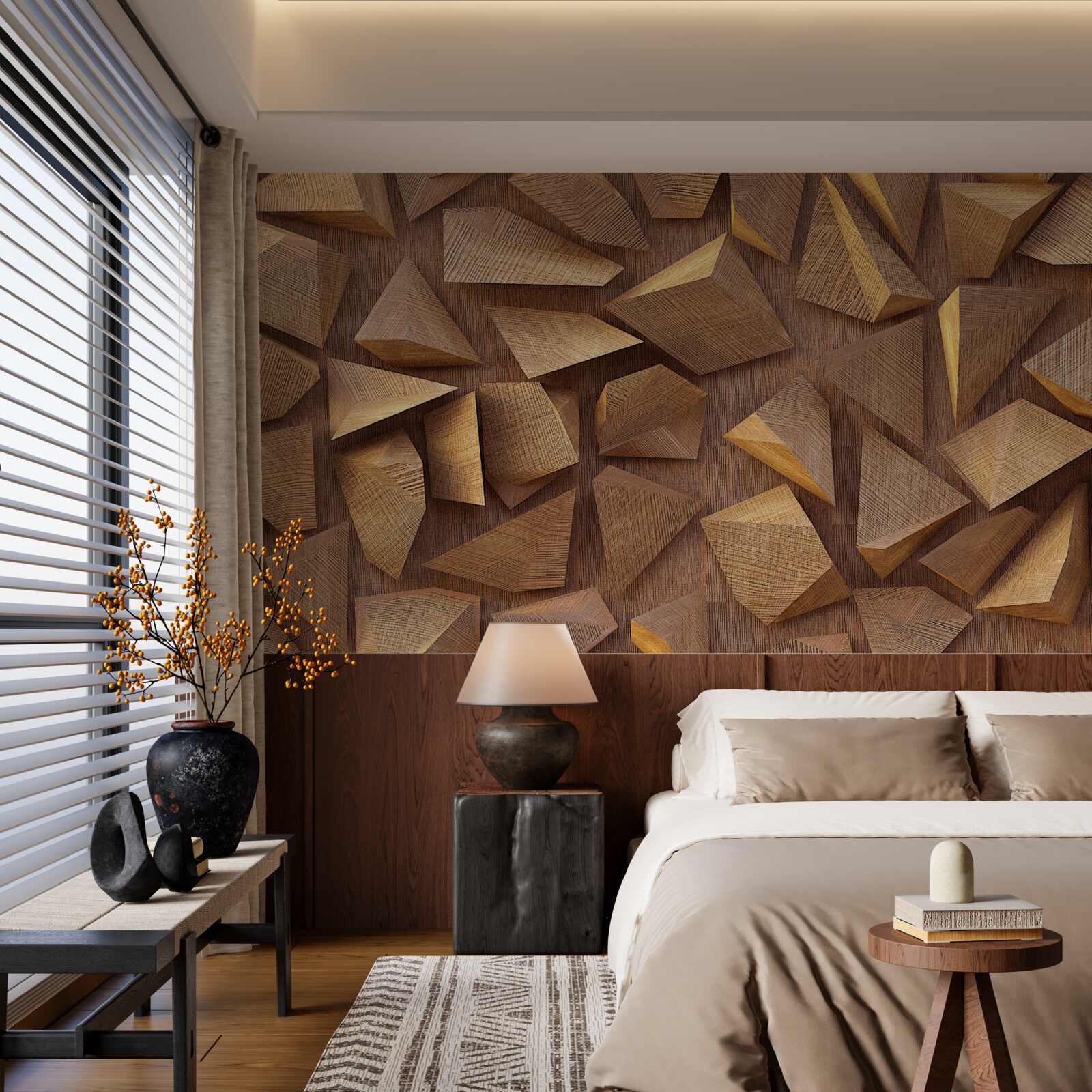 Фотошпалери різні шматки дерева