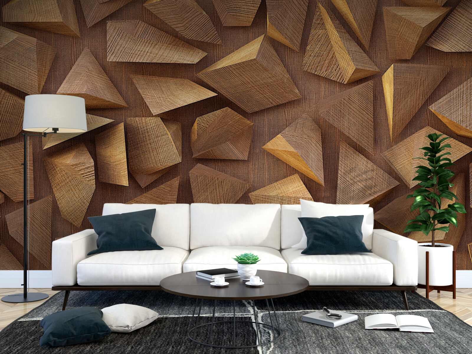 Фотошпалери різні шматки дерева