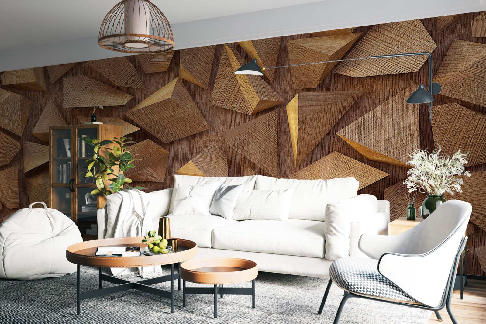 Фотошпалери різні шматки дерева