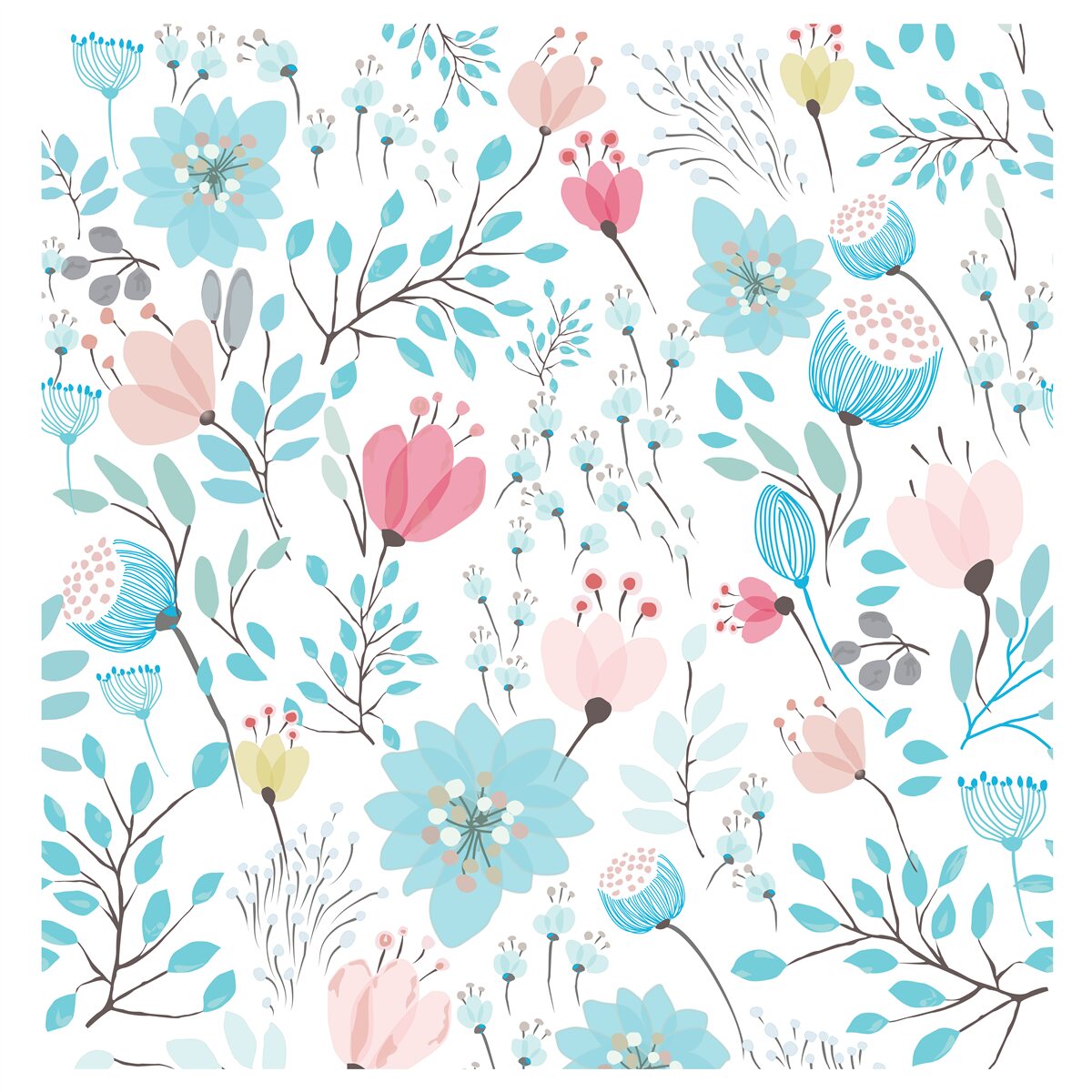 Фотошпалери поєднання насичених синіх кольорів