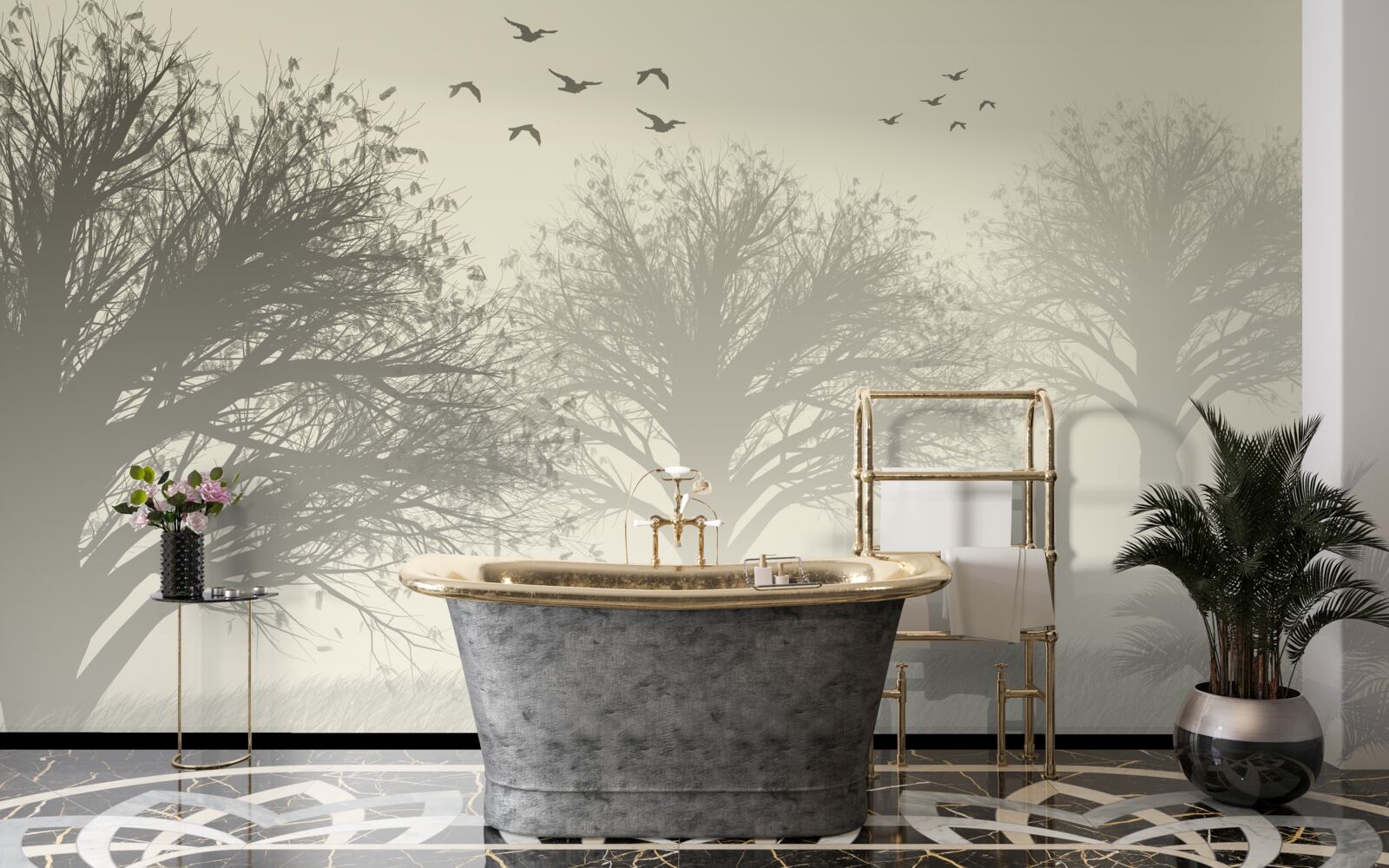 Фотошпалери птахи відлітають на зимівлю