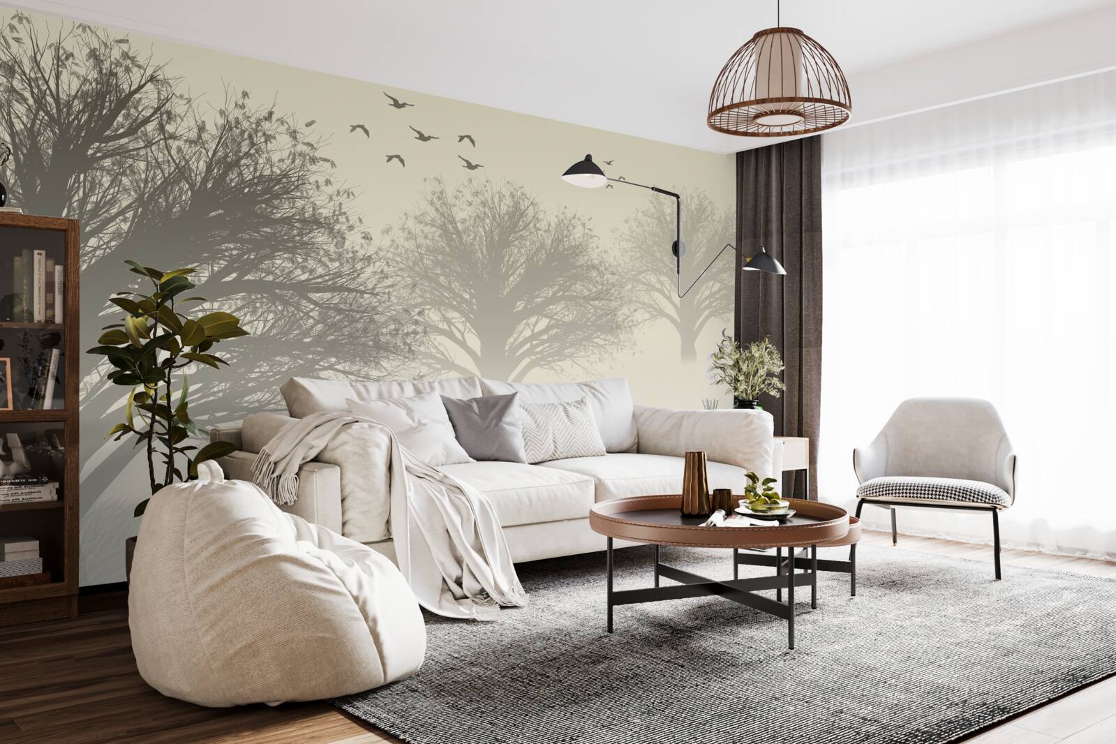 Фотошпалери птахи відлітають на зимівлю