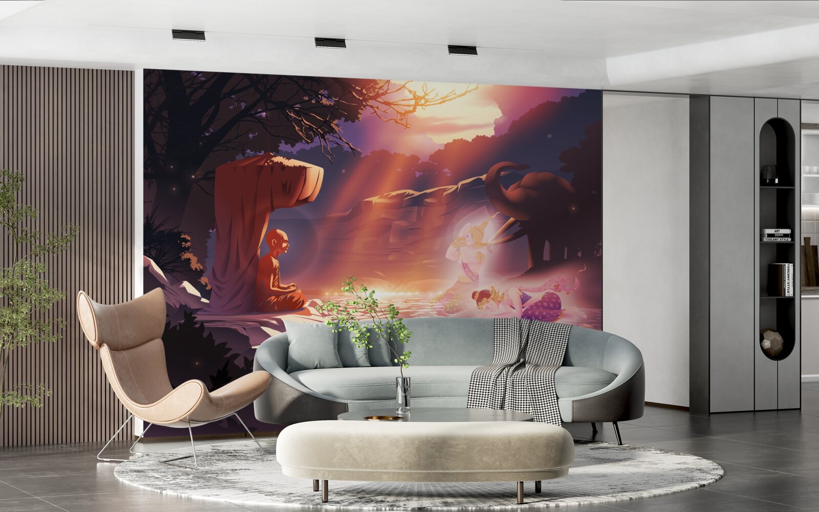 Фотошпалери чарівні істоти в нічних хащах