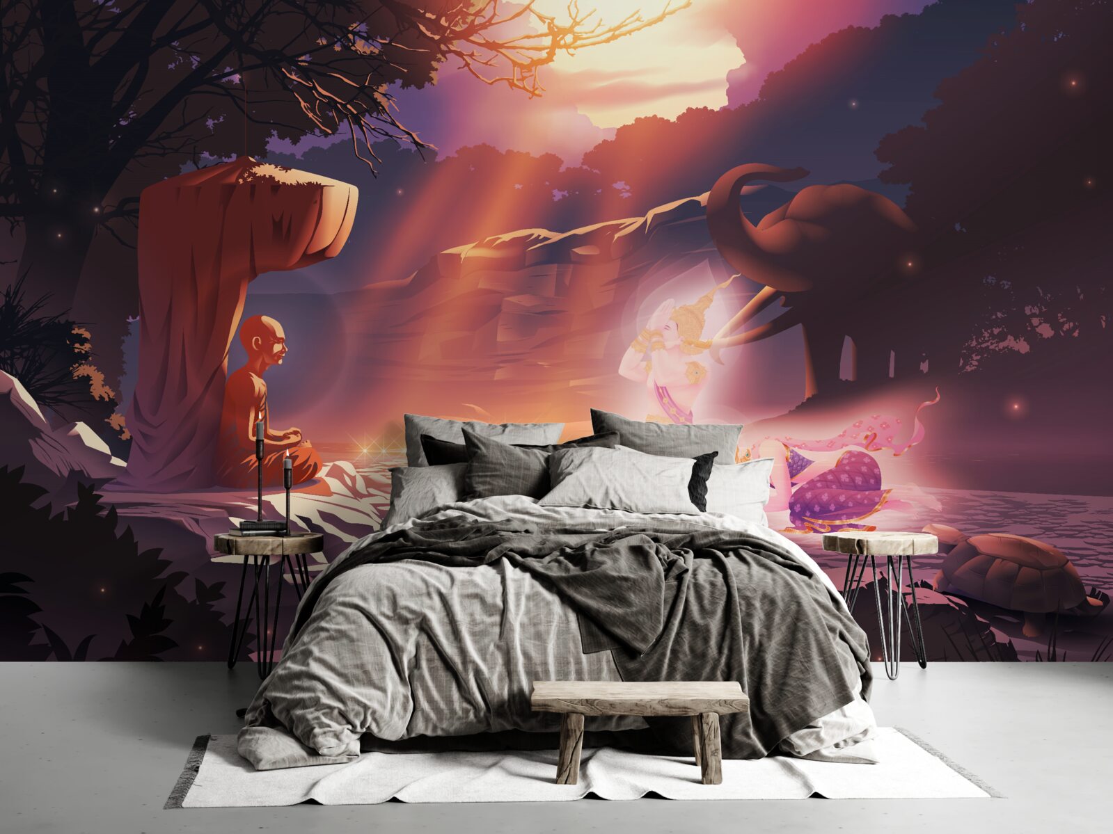 Фотошпалери чарівні істоти в нічних хащах