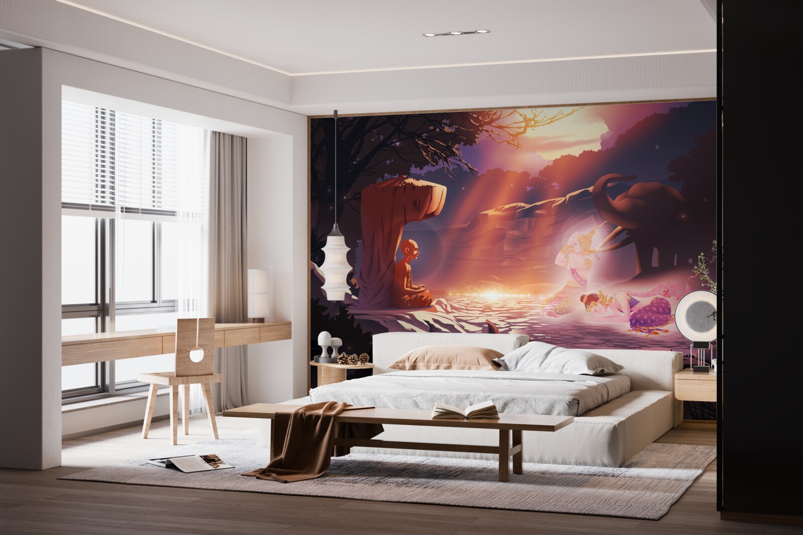 Фотошпалери чарівні істоти в нічних хащах