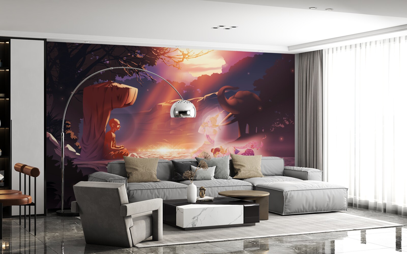 Фотошпалери чарівні істоти в нічних хащах