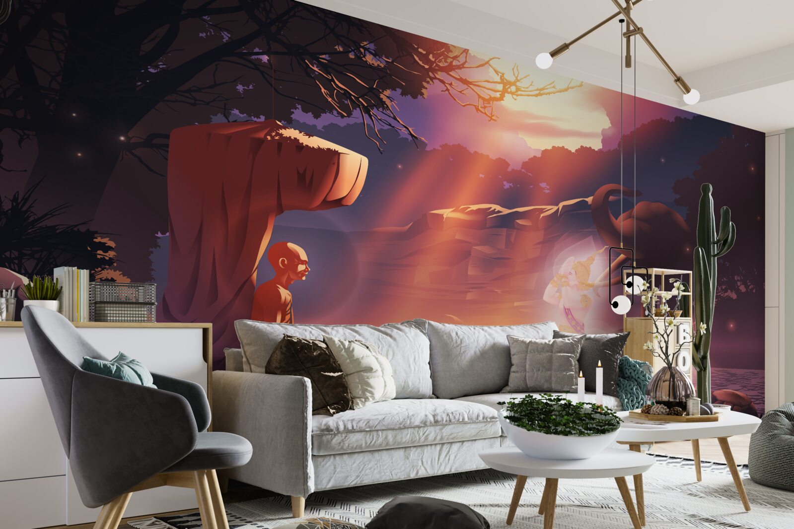 Фотошпалери чарівні істоти в нічних хащах