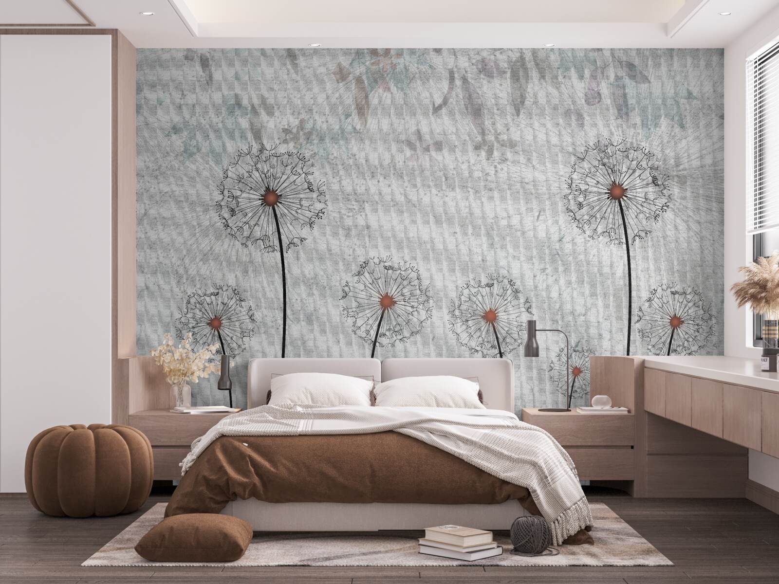 Фотошпалери круглі багатоніжки стрункі