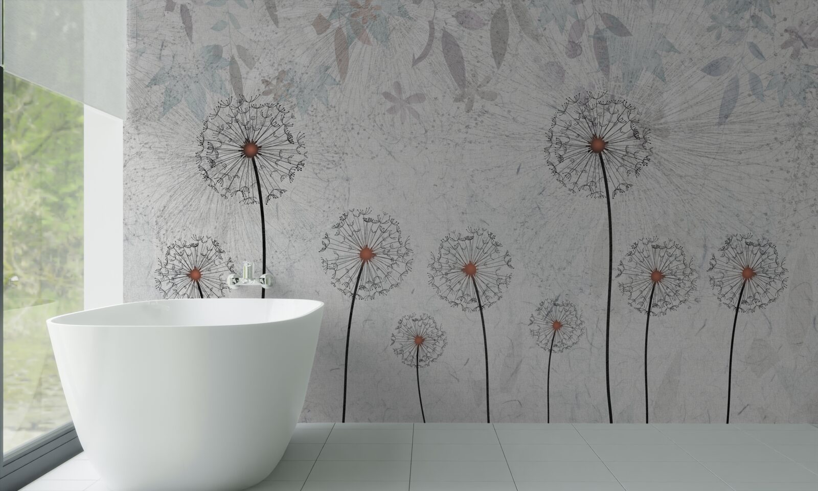 Фотошпалери круглі багатоніжки стрункі