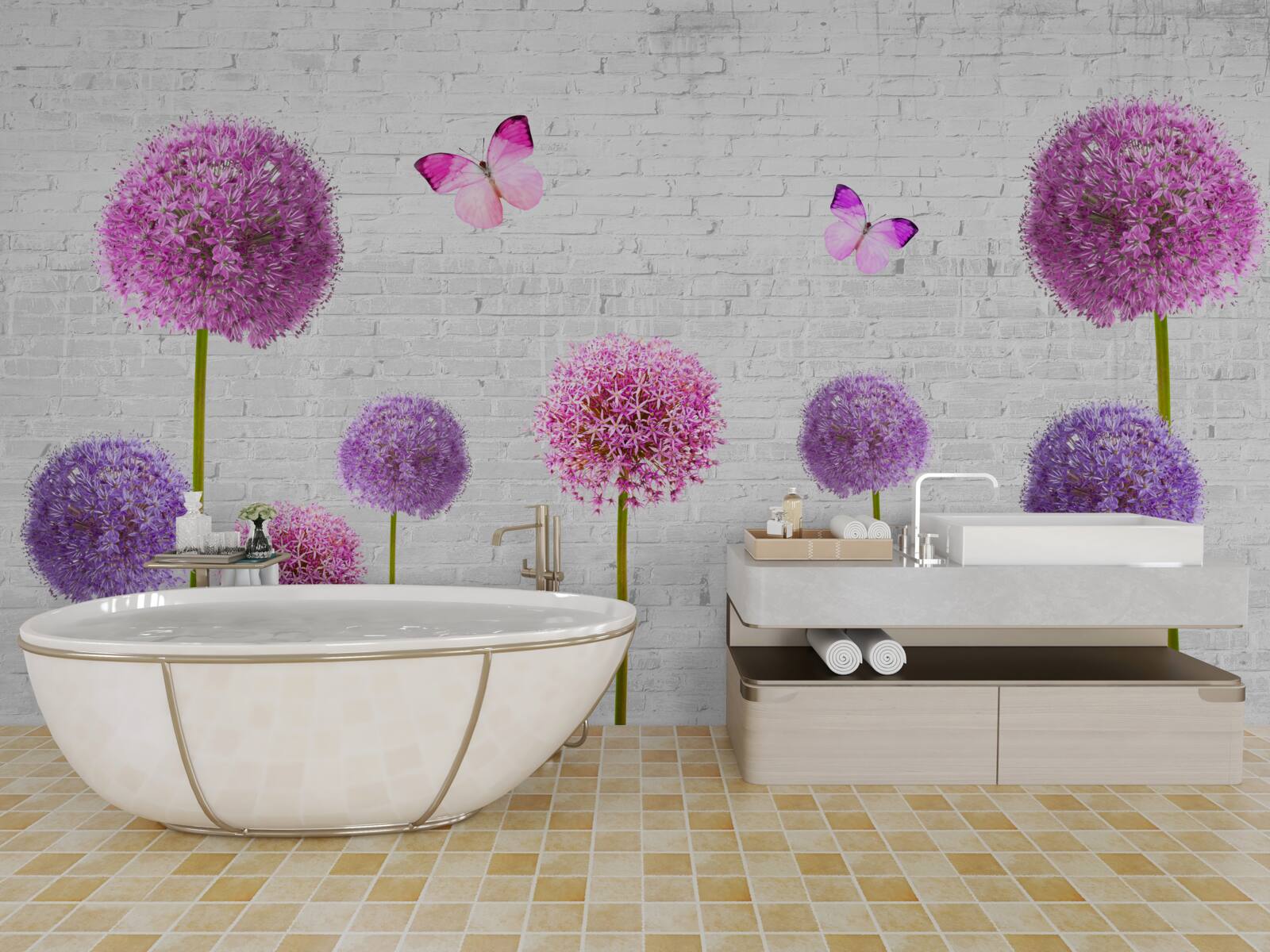 Фотошпалери пухнасті косулі всіх кольорів