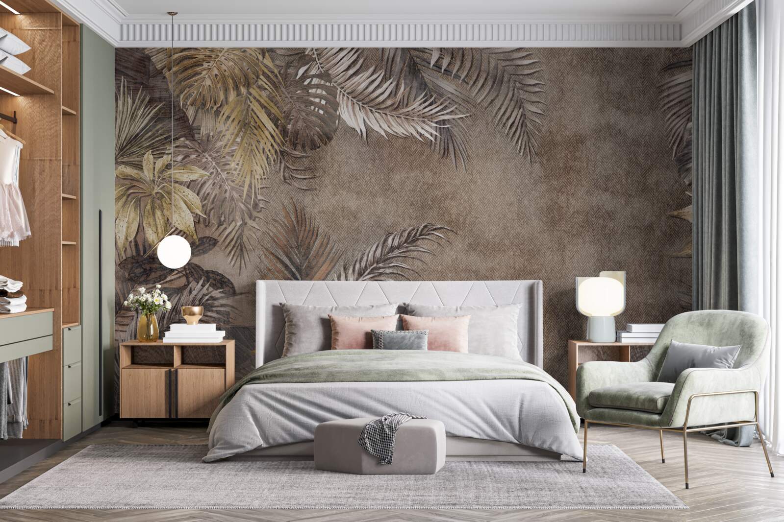 Фотошпалери нічні тропіки під шелест листя