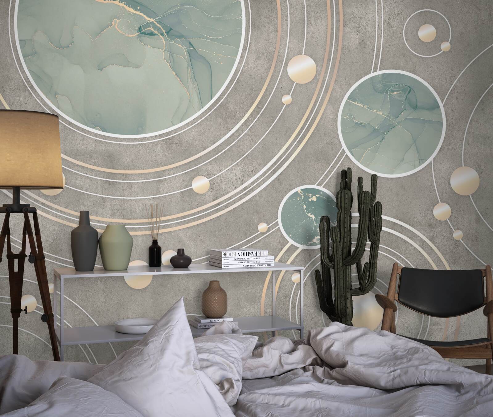 Фотошпалери космічні абстрактні кола