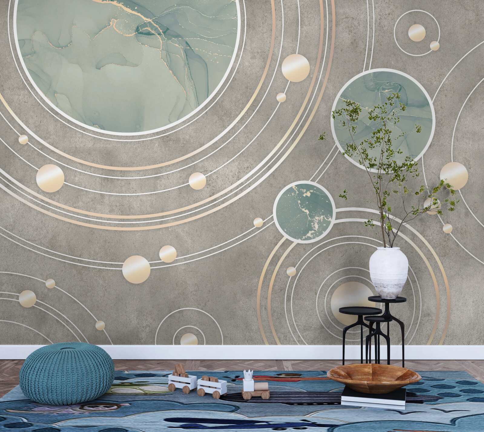 Фотошпалери космічні абстрактні кола