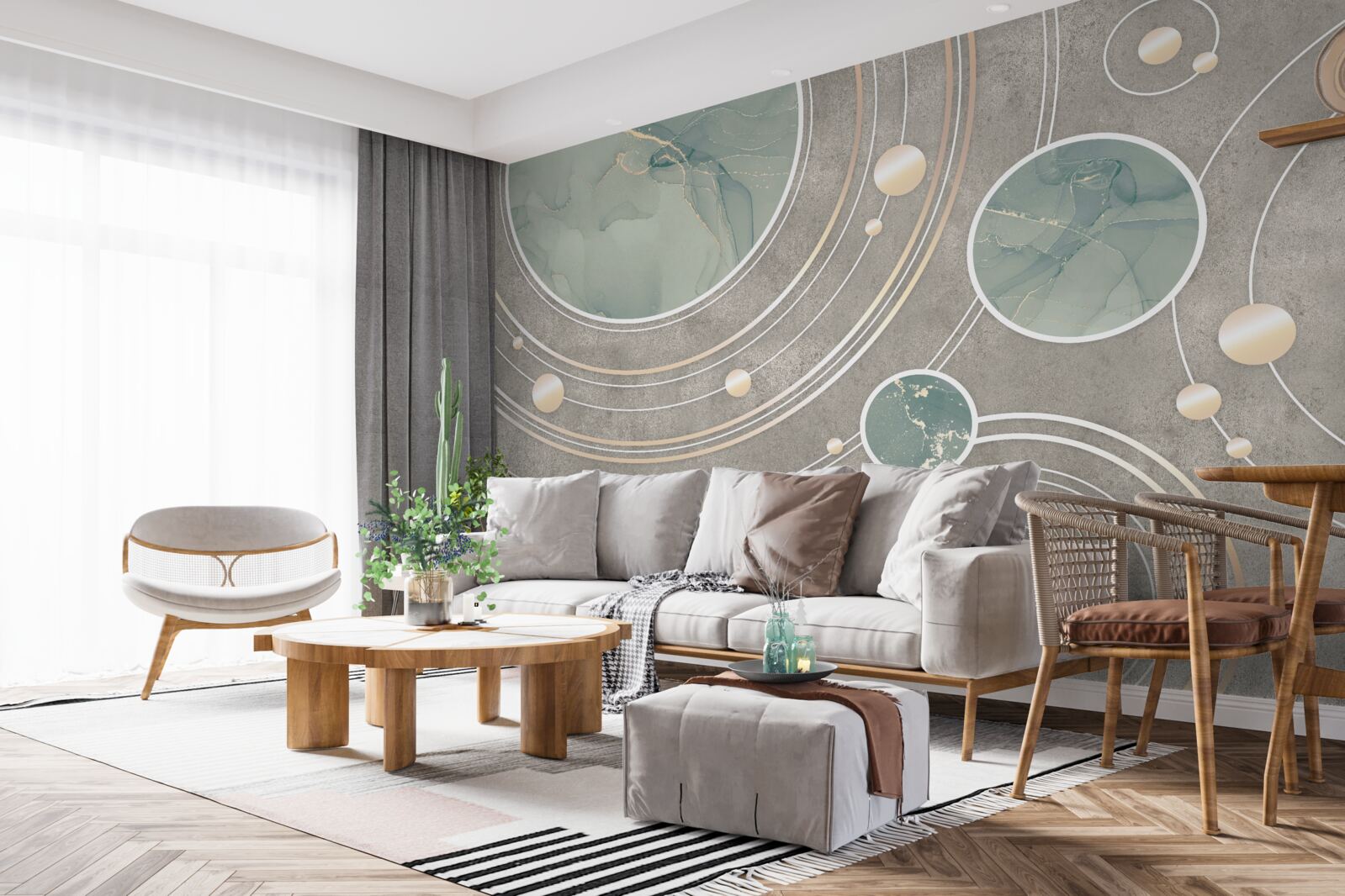 Фотошпалери космічні абстрактні кола