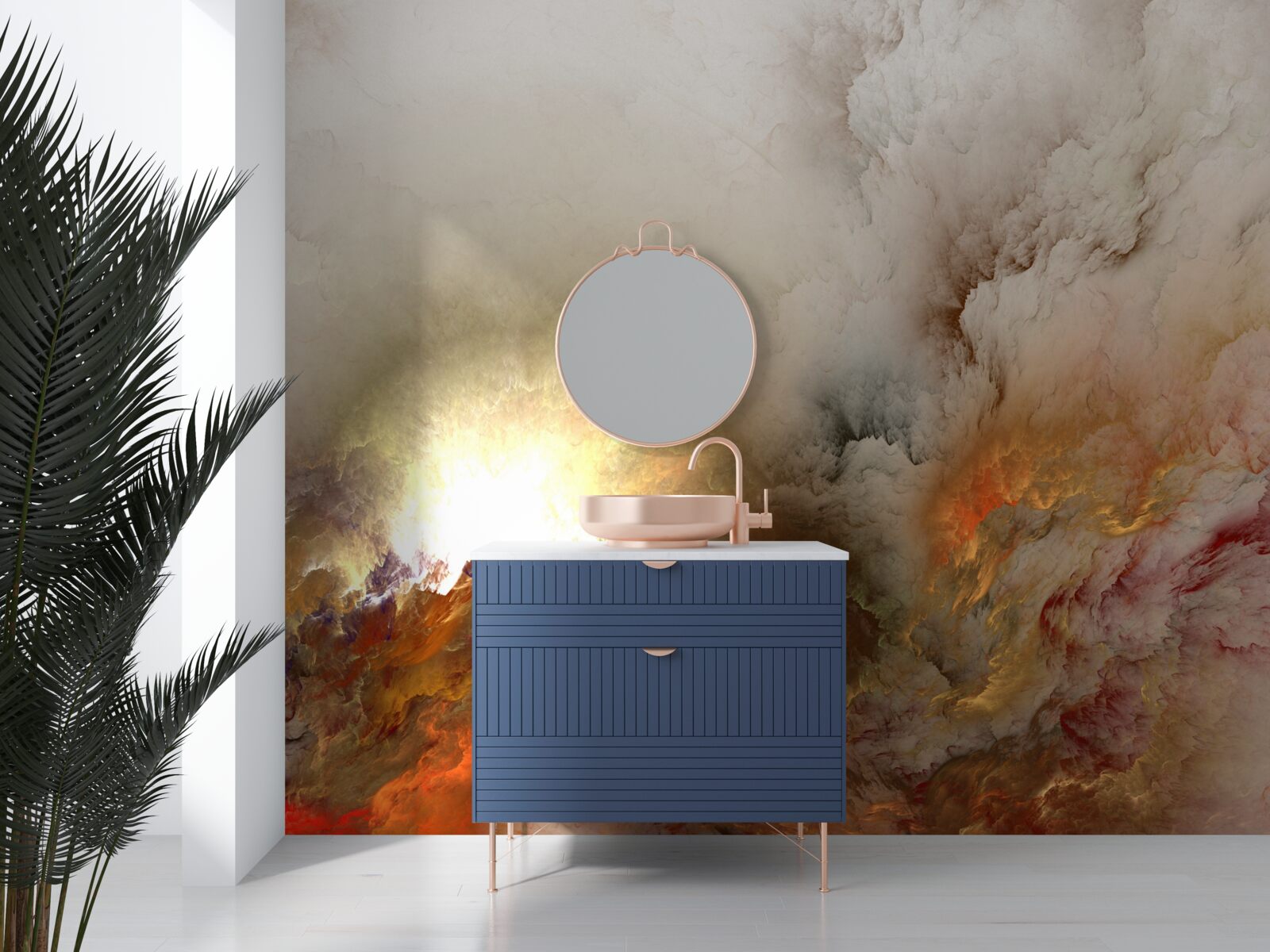 Фотошпалери абстракція: лава під дощем