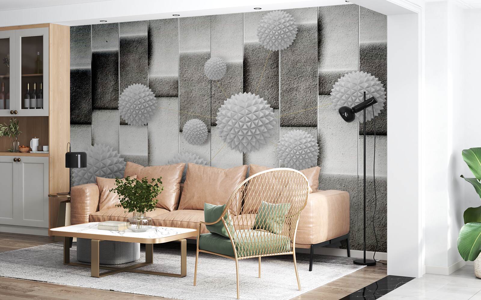 Фотошпалери геометрія та загострені форми