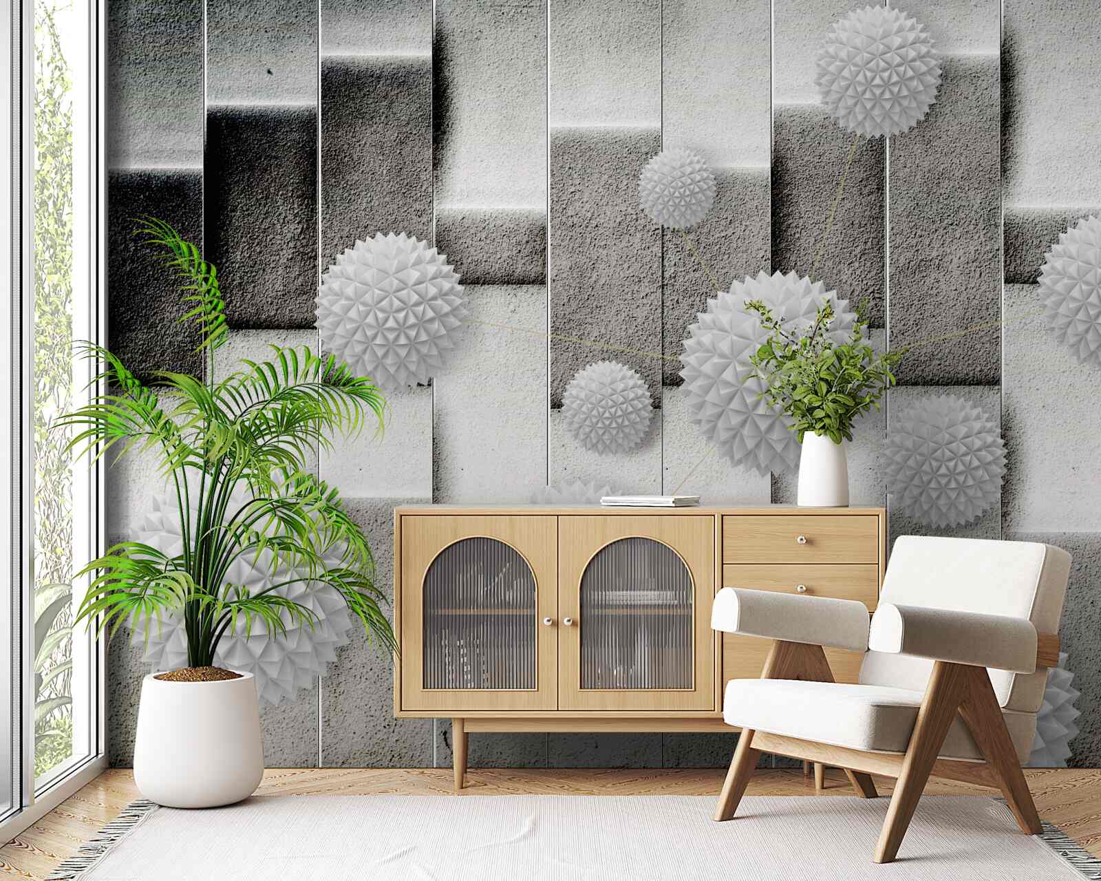 Фотошпалери геометрія та загострені форми