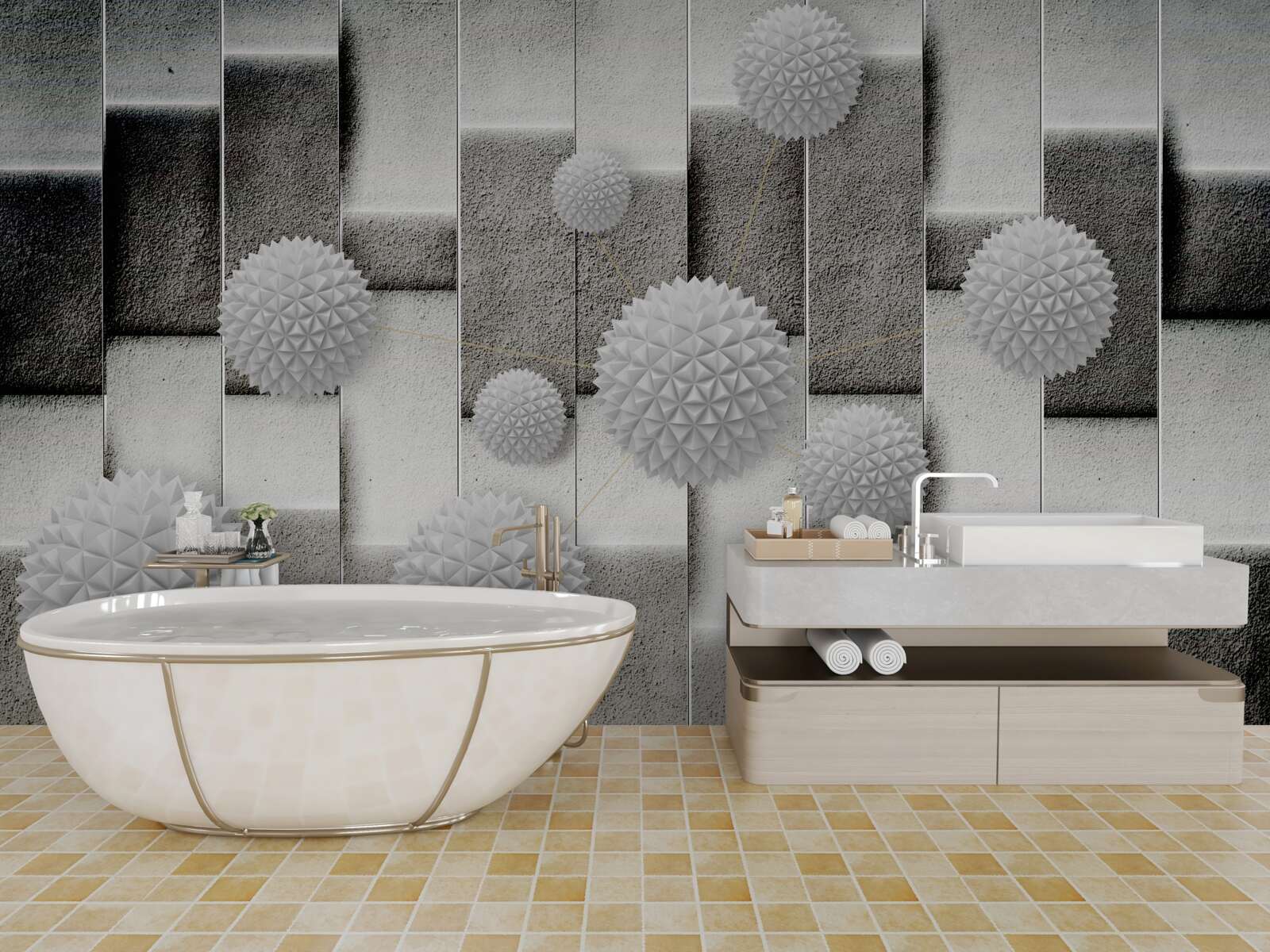 Фотошпалери геометрія та загострені форми