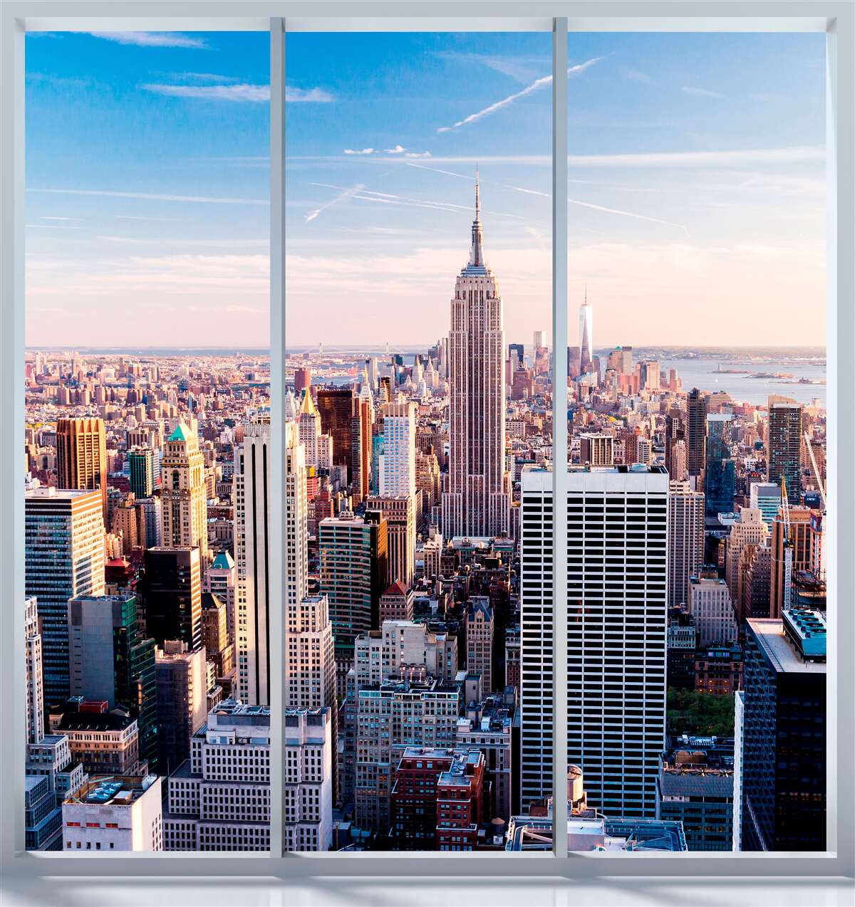 Фотошпалери вид на мегаполіс з вікна