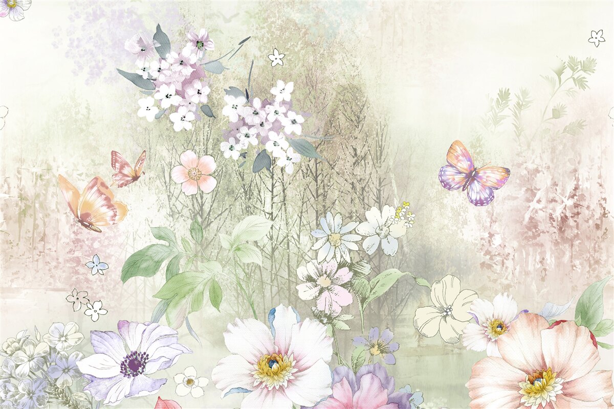 Фотошпалери Асортимент лугових квітів