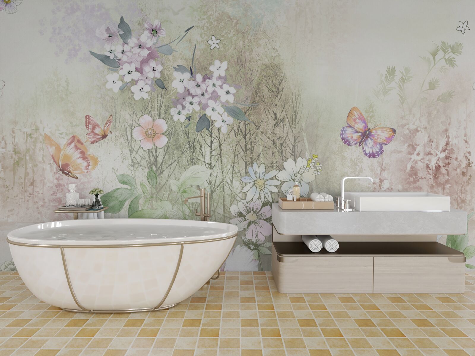 Фотошпалери Асортимент лугових квітів