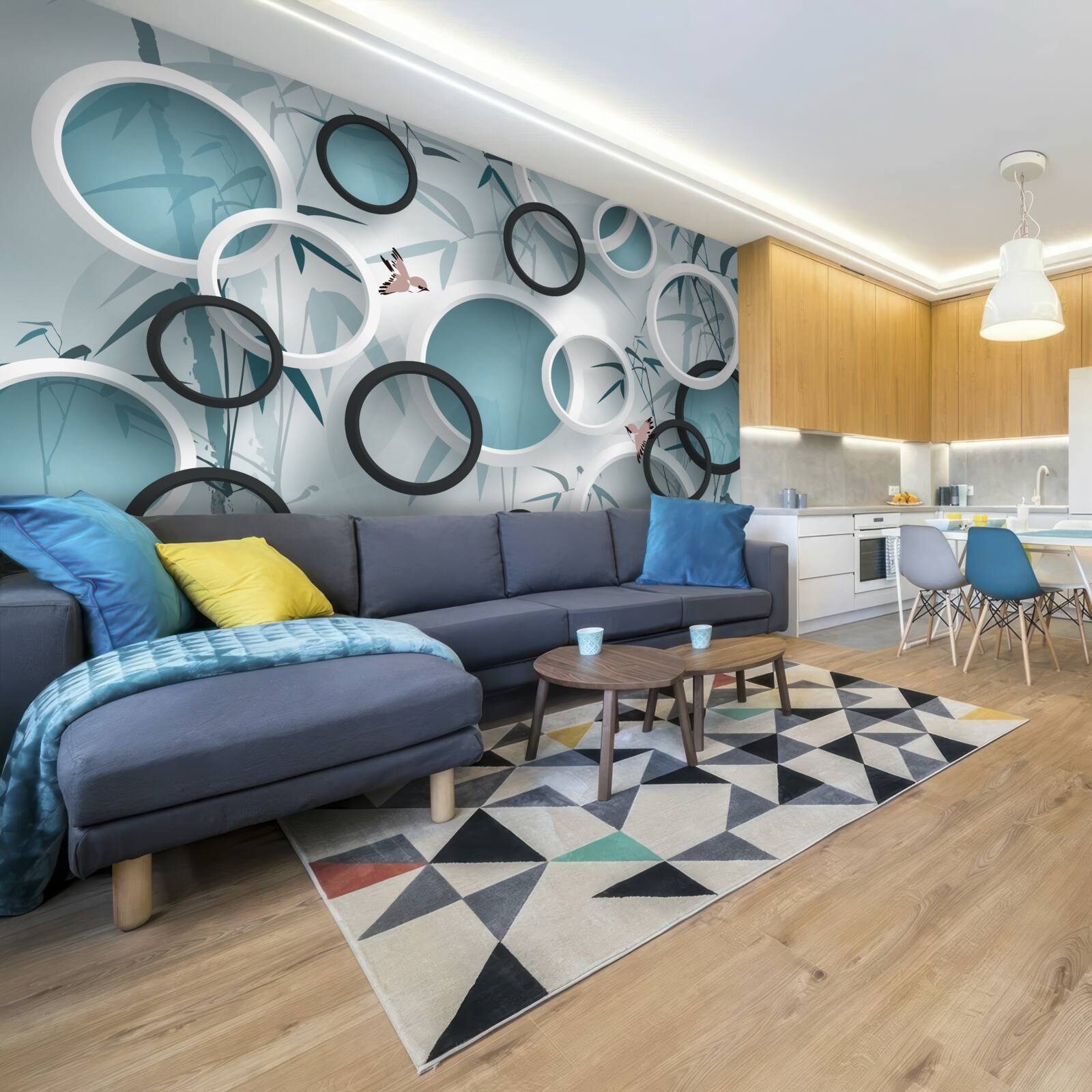 Фотошпалери випадкові візерунки на листі