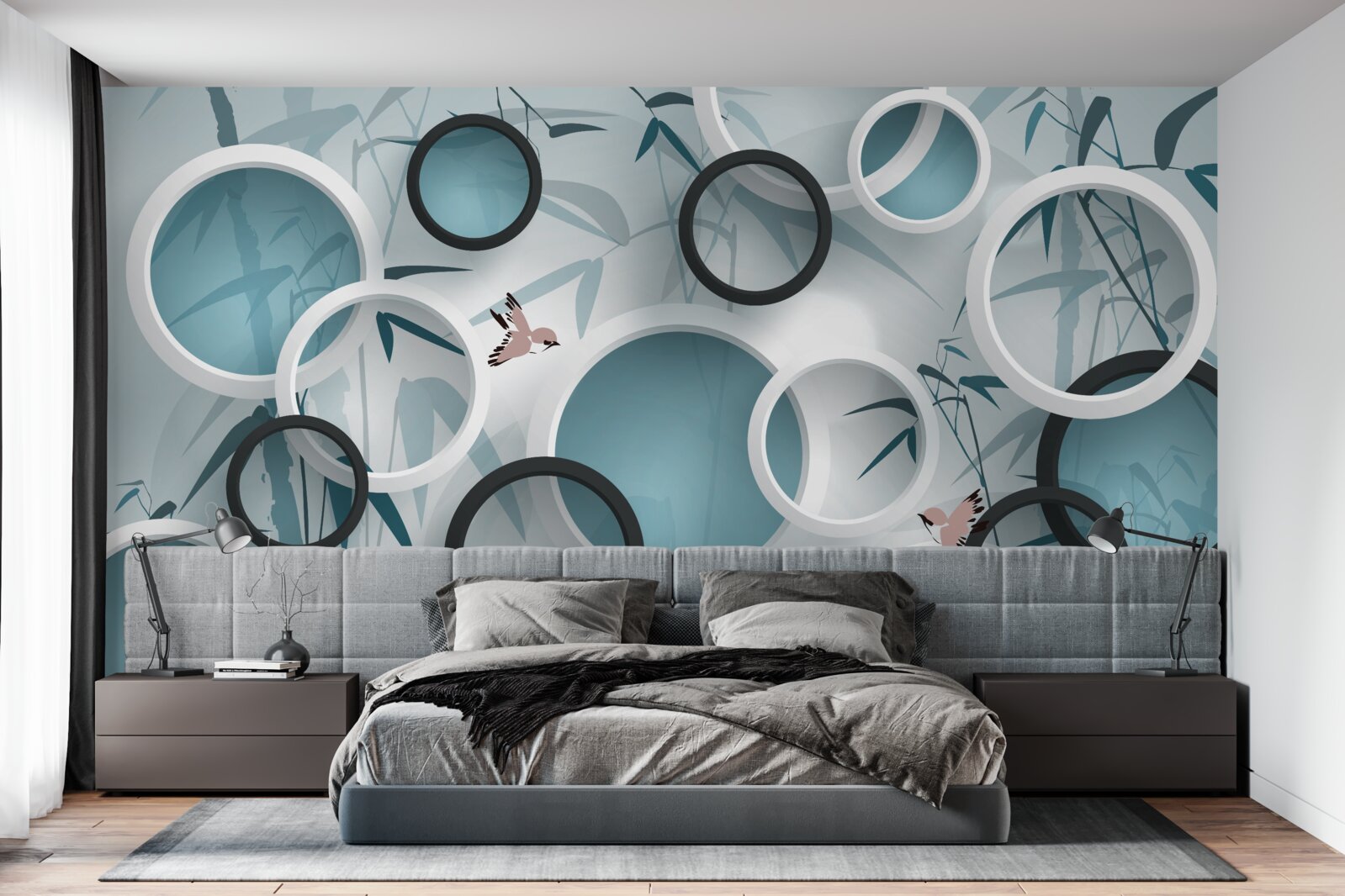 Фотошпалери випадкові візерунки на листі