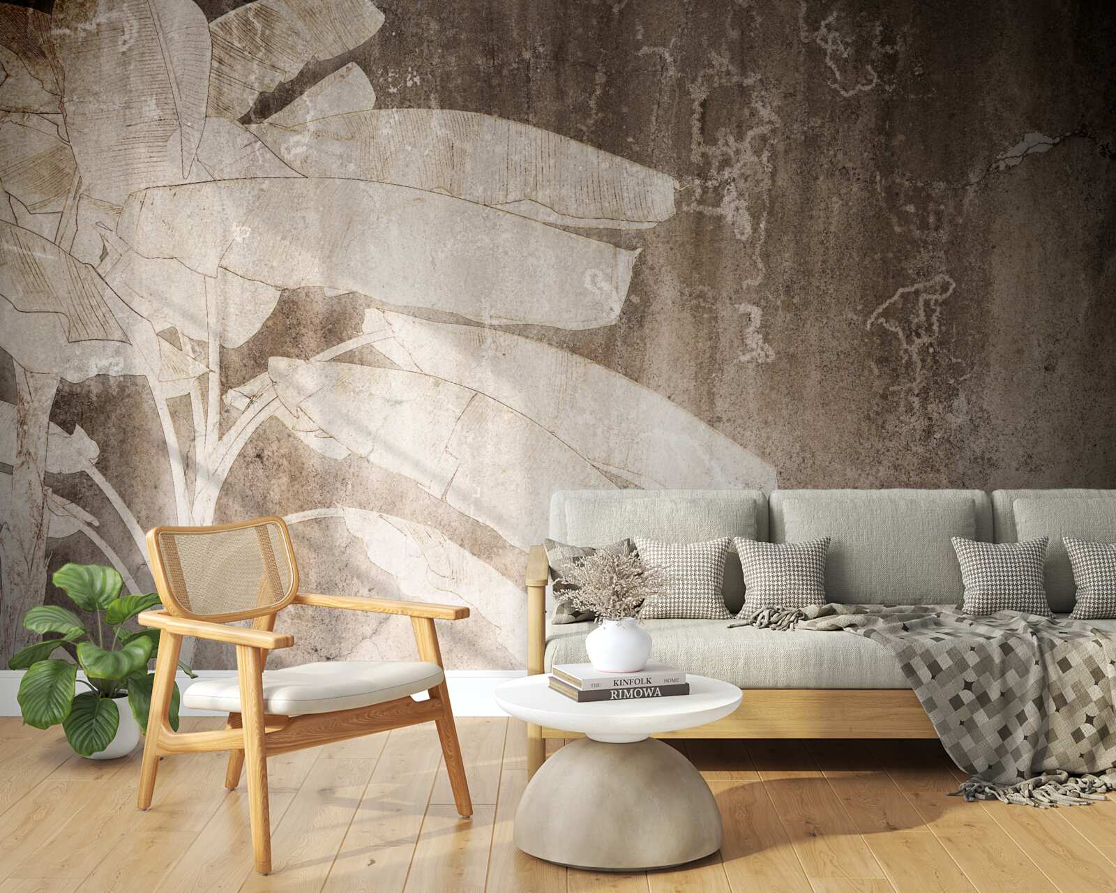 Фотошпалери самотнє дерево в абстрактному стилі