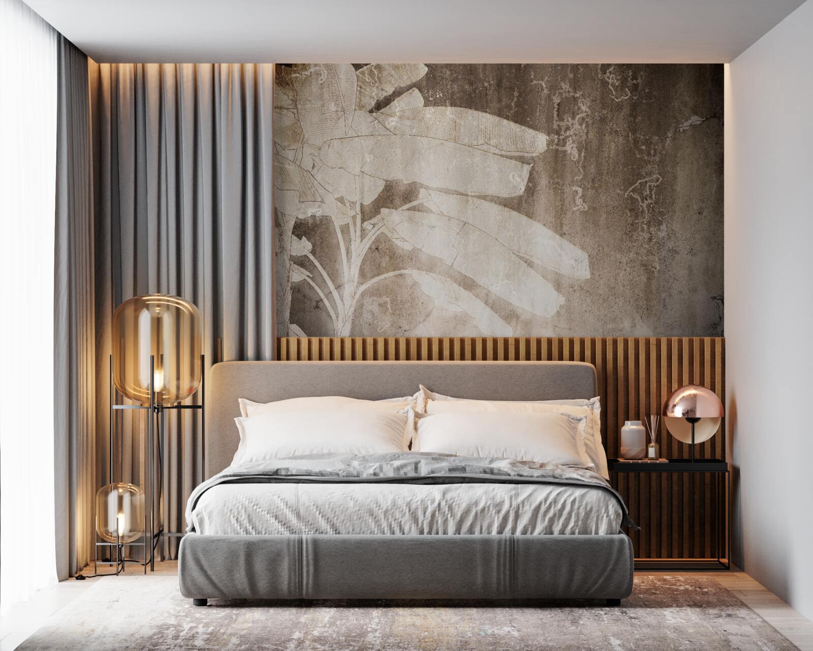 Фотошпалери самотнє дерево в абстрактному стилі