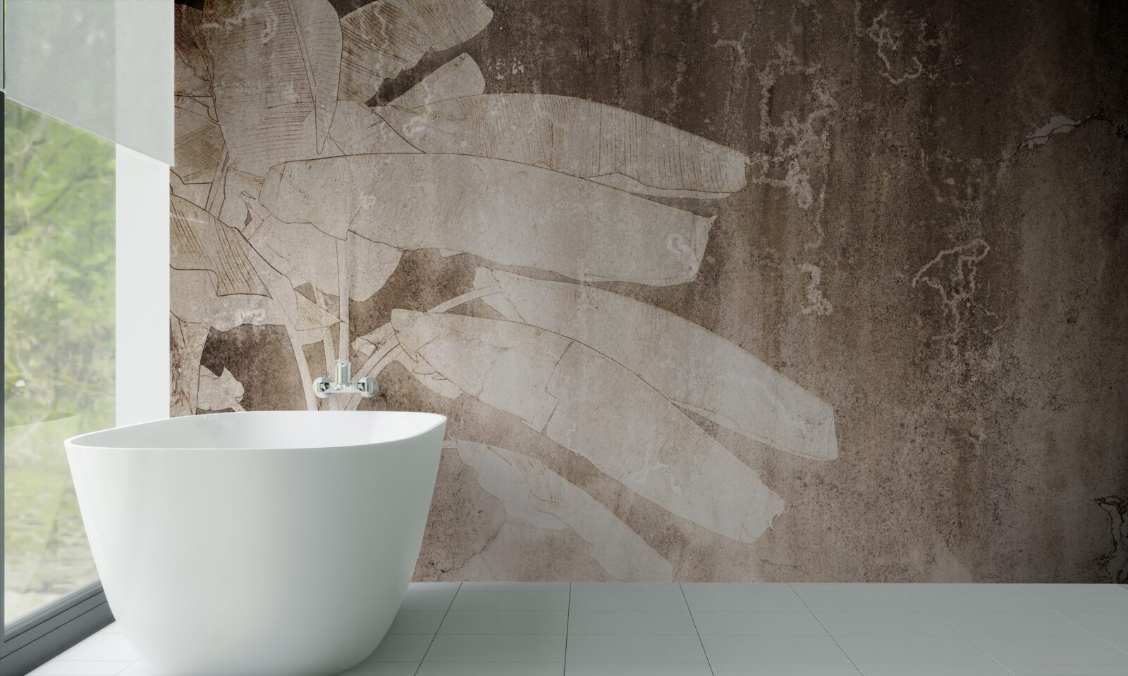 Фотошпалери самотнє дерево в абстрактному стилі